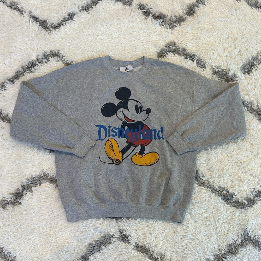 Disney Gray Mickey Mouse Crewneck